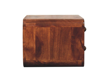 Curved Wall Mounted Bedside Nightstand