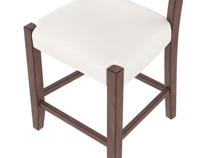 5 Piece Counter Height Dining Set, Bar Table With 4 Upholstered Chairs