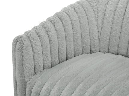 Alexa - Barrel Swivel Chair - Gray