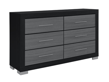 Elsa - 2 Toned And Dresser With Bar Handle And Construction