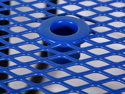 Round Outdoor Steel Picnic Table With Umbrella Pole
