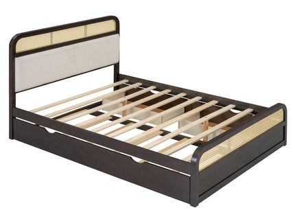 Platform Bed With Trundle And 2 Drawers