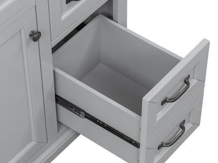 36" Bathroom Vanity With Sink, 2 Tip-Out Drawers, Soft Close Hinges