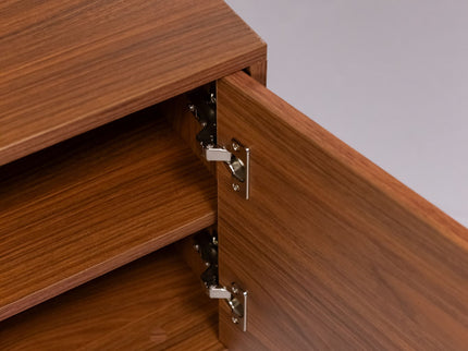 TV Stand For TVs Up To 60" With 2 Doors And 2 Open Shelves