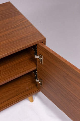 TV Stand For TVs Up To 60" With 2 Doors And 2 Open Shelves