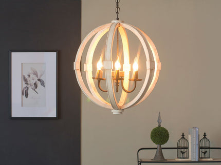 Chandelier, Hanging Light Fixture With Adjustable Chain For Kitchen, Bulb Not Included