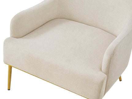 Modern Elegance Accent Chair With Curved Backrest