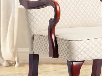 Delaney - Elegant Gooseneck Arm Chair With High Back