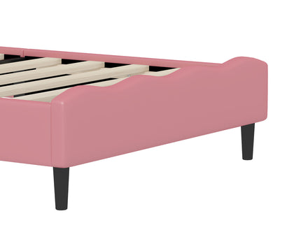 Lovely Crown Fantasy Princess Bed With Tufted Headboard