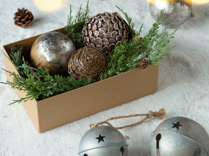 Christmas Ball Ornaments, Wood Decorative Hanging Ball Christmas Tree Ornaments For Holiday Party Decorations