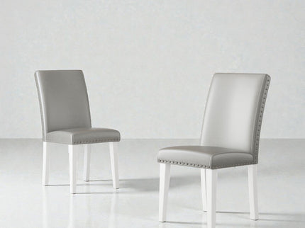 Upholstered Dining Chair With High Back Design (Set of 2)