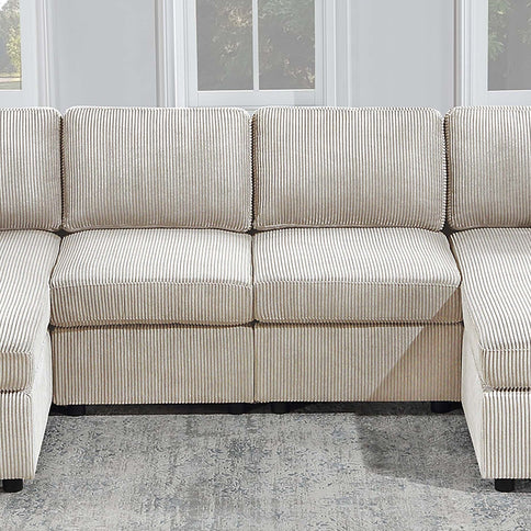 Modern Design Sectional Set With Right And Left Arm Chaise