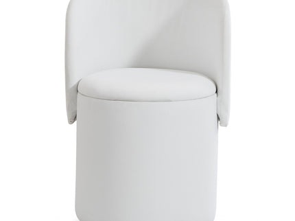 Barrel Chair With Built In Storage, 360° Swivel - Beige