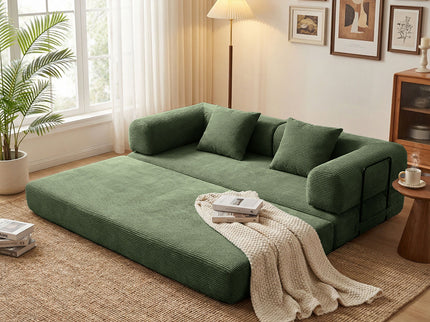 Convertible Sofa Bed With Removable Pillows