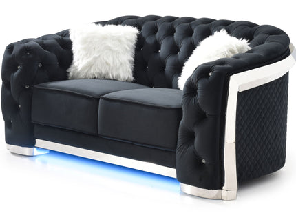 Loveseat With Flared Arms