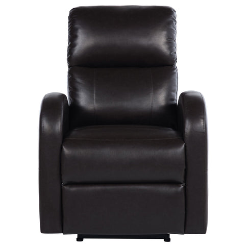 Meglia - Upholstered Power Recliner Chair With Smooth Button Controls - Brown