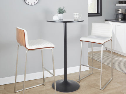 Mason Mara - Contemporary Fixed Height Barstool (Set of 2)