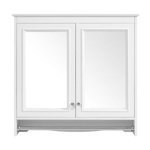 Modern Wall-Mounted Mirror Cabinet With Adjustable Shelves, Soft-Close Doors, High-Definition Mirror