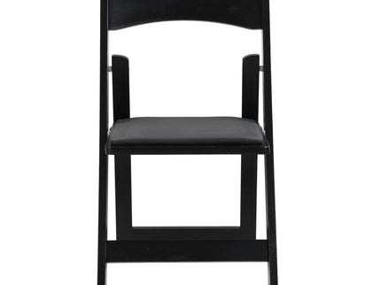 Solid Wood Upholstered Folding Chair Set, Dining Room (Set of 4)
