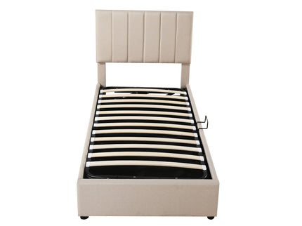 Upholstered Platform Bed With A Hydraulic Storage System