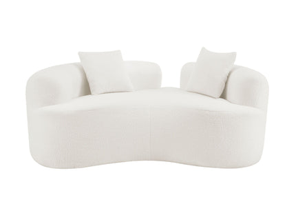Modern Curved Loveseat