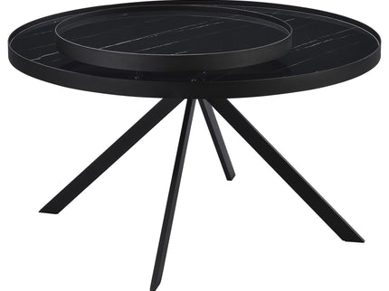 Shayne - Round Top Coffee Table With 2 Tier Design