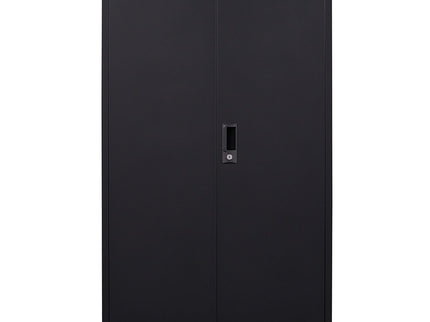 Metal Storage Cabinet With Locking Doors And Adjustable Shelf, Folding Filing Storage Cabinet, Folding Storage Locker Cabinet For Home Office, School, Garage