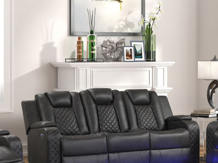Benz - LED & Power Recliner With Adjustable Headrests And Ambient LED Lighting