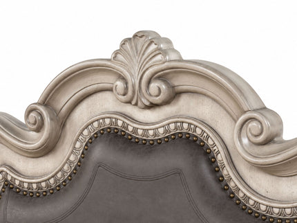 Panel Canopy King Bed - Gray