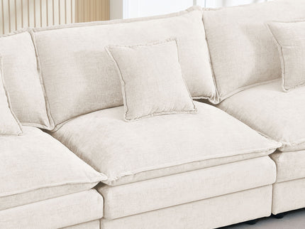 Modular U Shaped Sectional Sofa, 4 Seater Comfy Cloud Couch