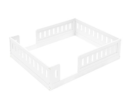 Platform Bed With Guardrail