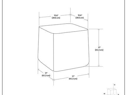 Bassett - Cast Aluminum Side Table - Brown