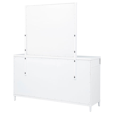 Robinson - 8 Drawer Dresser With Mirror - White
