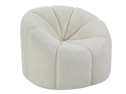 Osmash - Teddy Sherpa Chair With Swivel - White