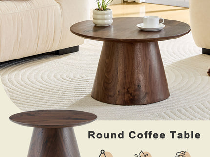 Circular Coffee Table With Adjustable Feet