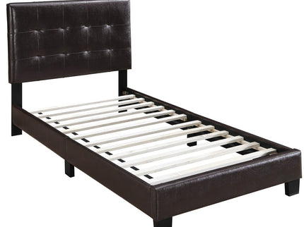 Contemporary Style Bed, Rectangle Headboard