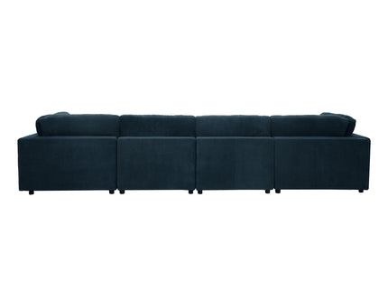Upholstered Modular Sectional & Custom Configuration And Toss Pillows