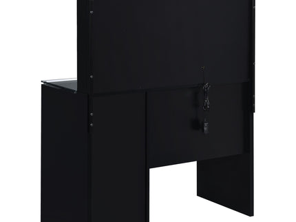Kerr - 2 Drawer Makeup Vanity Table With Mirror And Stool