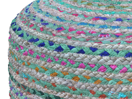 Margo - Handcrafted Round Pouf