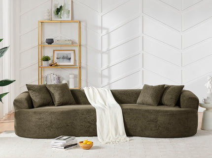 4 Seater Curved Cloud Sectional Sofa