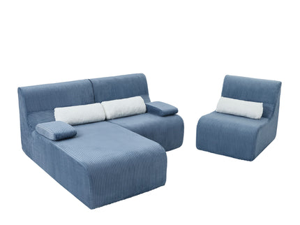 Oversized Sectional Sofa, Living Room Seating With Modular Design