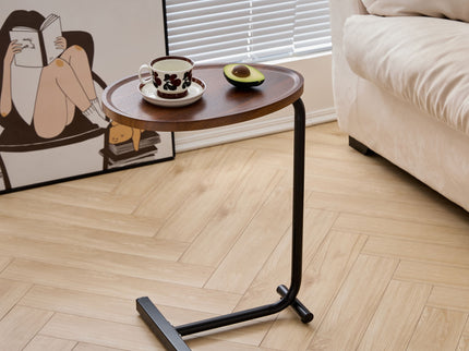 C-Shaped Side Table, Small Sofa Table For Cough, Bedroom