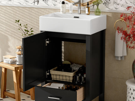 Bathroom Vanity With Sink, Frame And Drawer