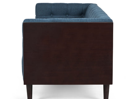 Contemporary Mid-Century Charm 3 Seater Sofa With Button Tufted Waffle Stitching