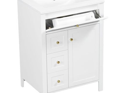 Modern Black Bathroom Vanity With Sink