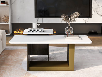 Small Square Coffee Table With End Table (Set of 2)