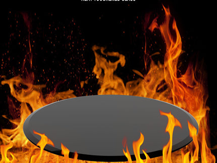 28" Round Tempered Glass Table Top Clear Glass Thick Beveled Polished Edge