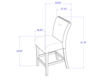 Ariya - 5 Pieces Bar Table And Bar Stool Set