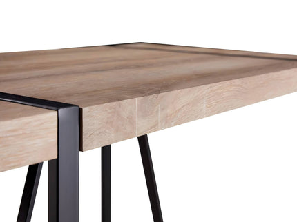 Modern Dining Table With Metal Legs For 4 - 6 Person