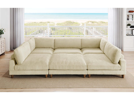 Modern Modular Sectional With Adjustable Back Support